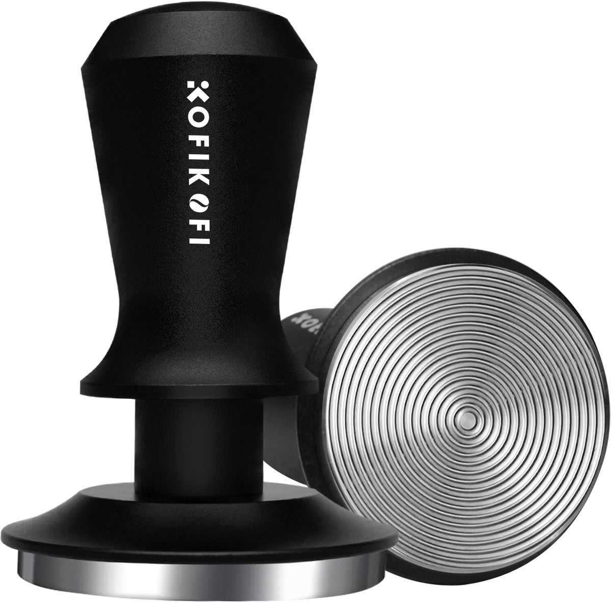 Espresso Tamper, 30lbs Spring Loaded, Aluminum Handle, Ripple Base 51/53/58MM