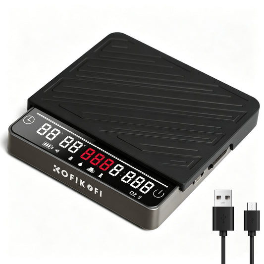 KOFIKOFI Coffee Scale with Timer, 0.1g Precision, 4 Modes, USB-C, 2000g
