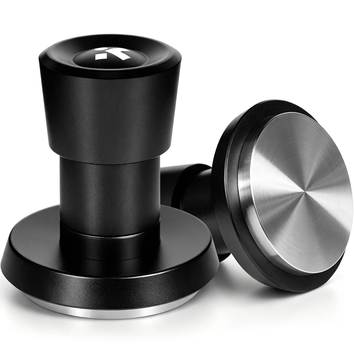 Espresso Tamper, 30lbs Triple Spring Loaded, Aluminum Handle, Flat Base 51/53/58MM