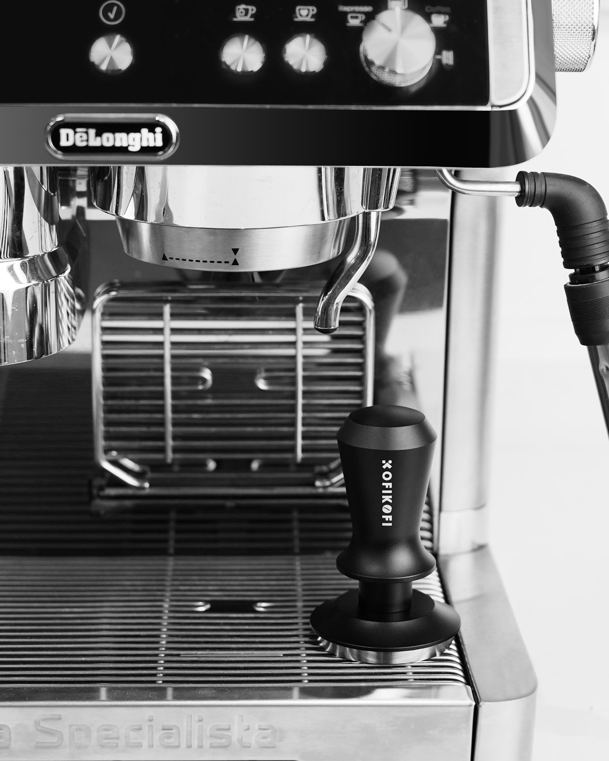 Espresso Tamper, 30lbs Spring Loaded, Aluminum Handle, Ripple Base 51/53/58MM